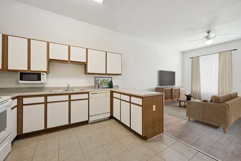 Kitchen cabinets at Fallbrook Ranch in Houston TX